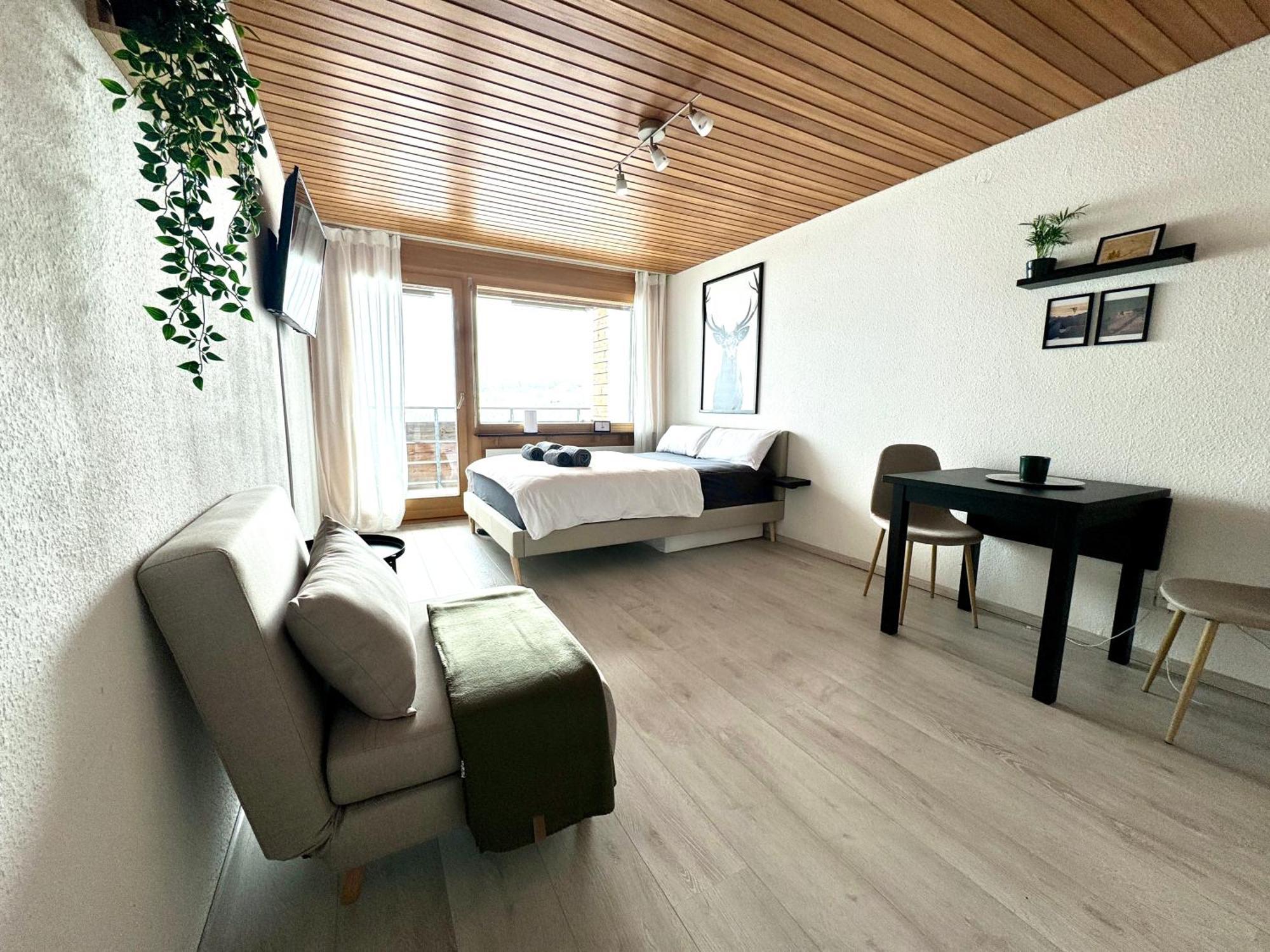 Studio Mit See- Und Bergblick Laax Exterior foto