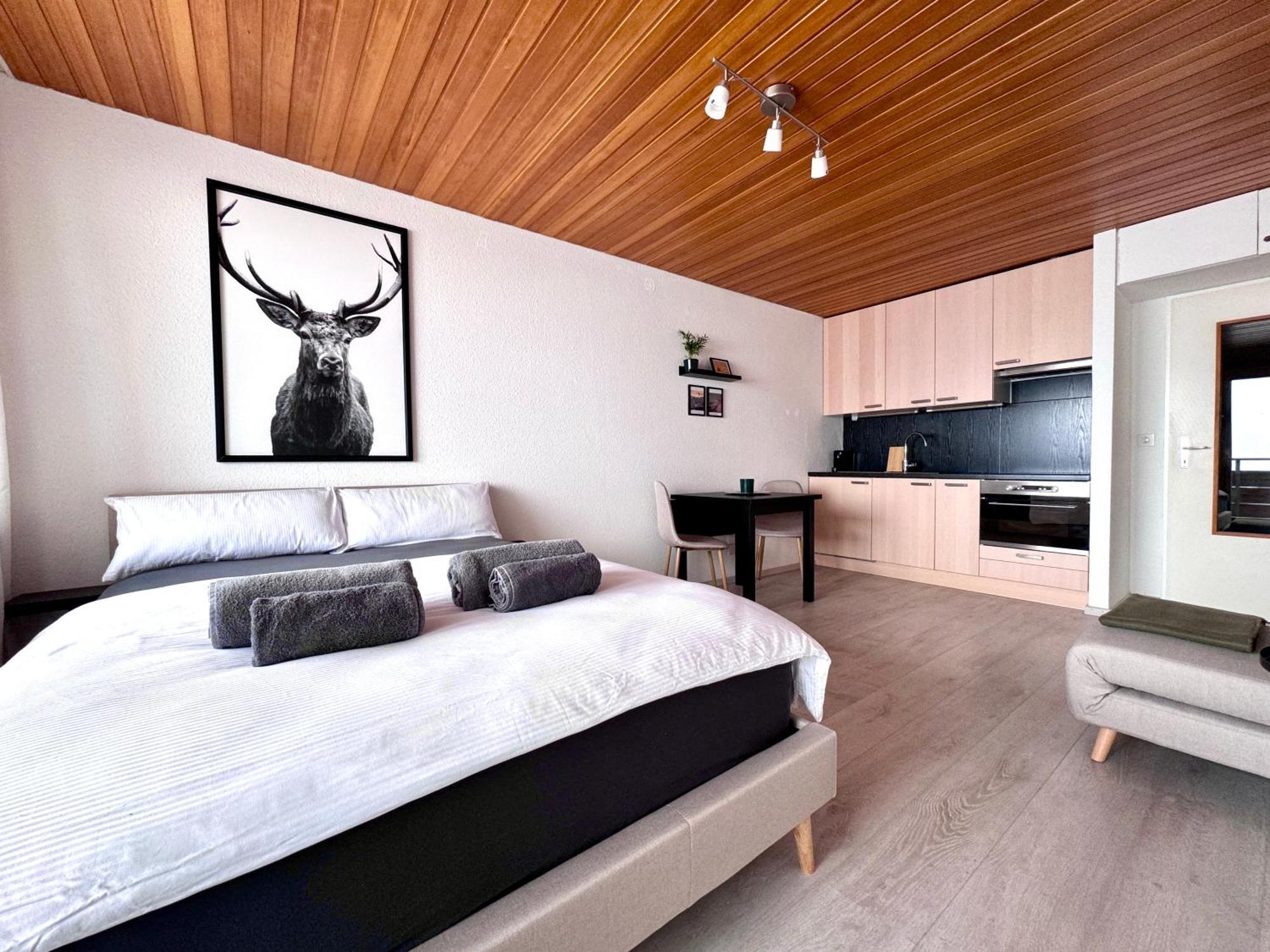 Studio Mit See- Und Bergblick Laax Exterior foto